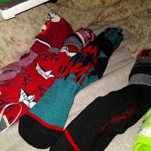 Random assortment of tube socks